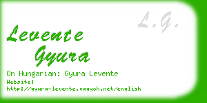 levente gyura business card